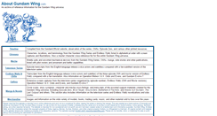 Desktop Screenshot of aboutgundamwing.com