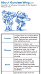 Mobile Screenshot of aboutgundamwing.com